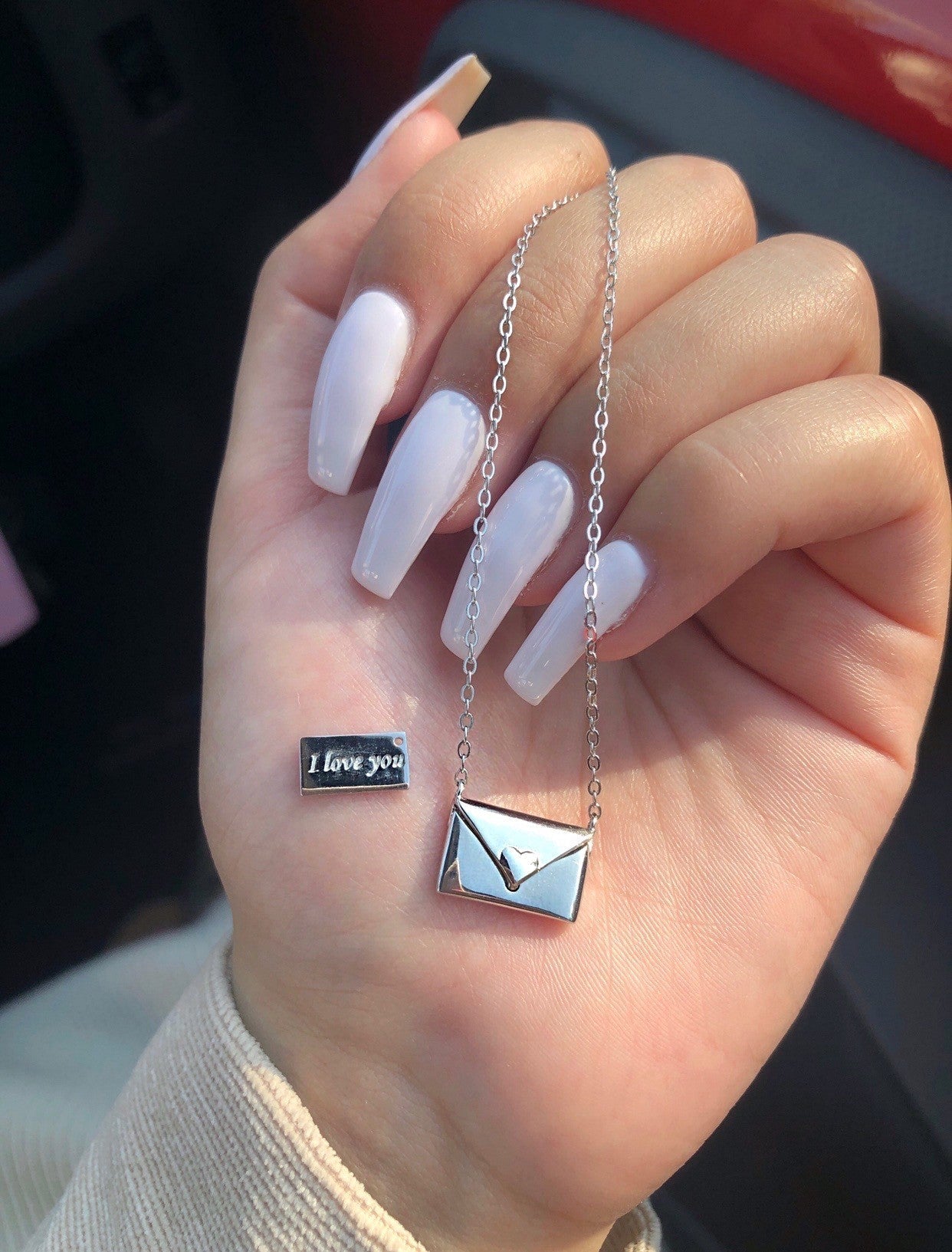 Envelope Pendant Necklace